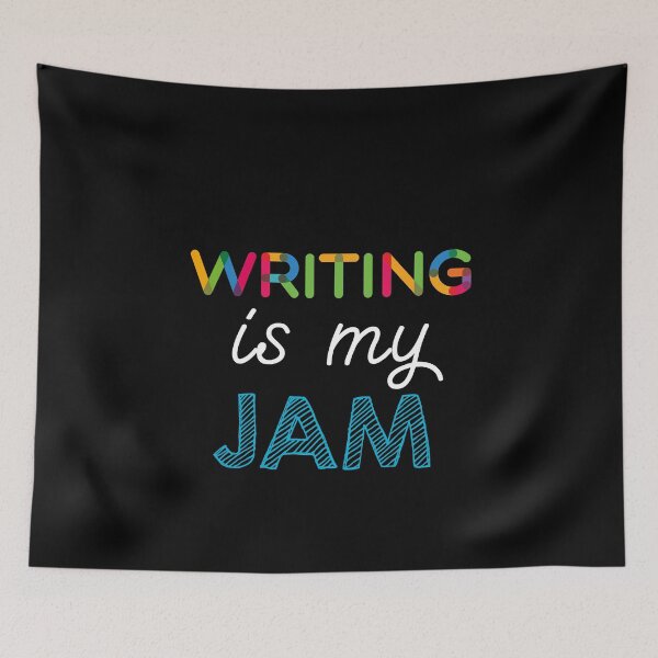 Item preview, Writing is my Jam. Funny Writing Design designed and sold by Custom365.