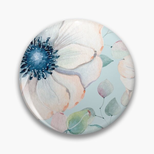 Item preview, Summer Flowers Light Blue  designed and sold by Wheimay.