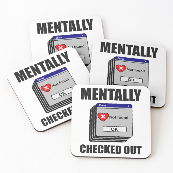 Item preview, Mentally Checked Out Fed Up Burnout Exhausted Drained Low Battery designed and sold by KLINESTORE.