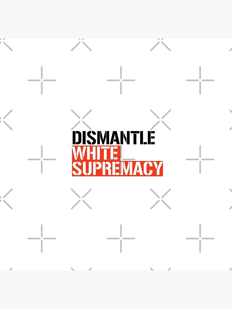 Disover Dismantle White Supremacy Pin Button