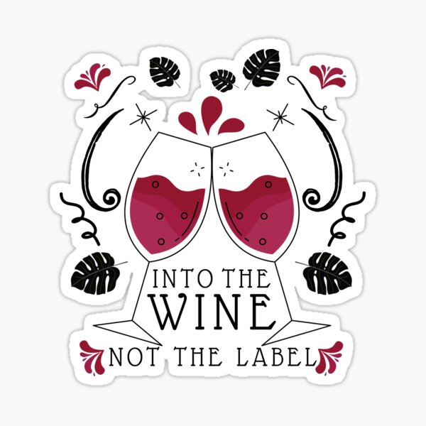 Artikel-Vorschau von In den Wein nicht das Etikett, lustiges Wein-Sprichwort, niedliches Geschenk für Weinliebhaber, Weingläser., designt und verkauft von PrettyAmazing.