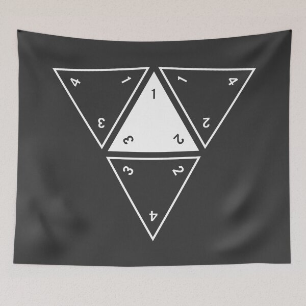 Item preview, Grey Unrolled D4 designed and sold by clarkstpress.