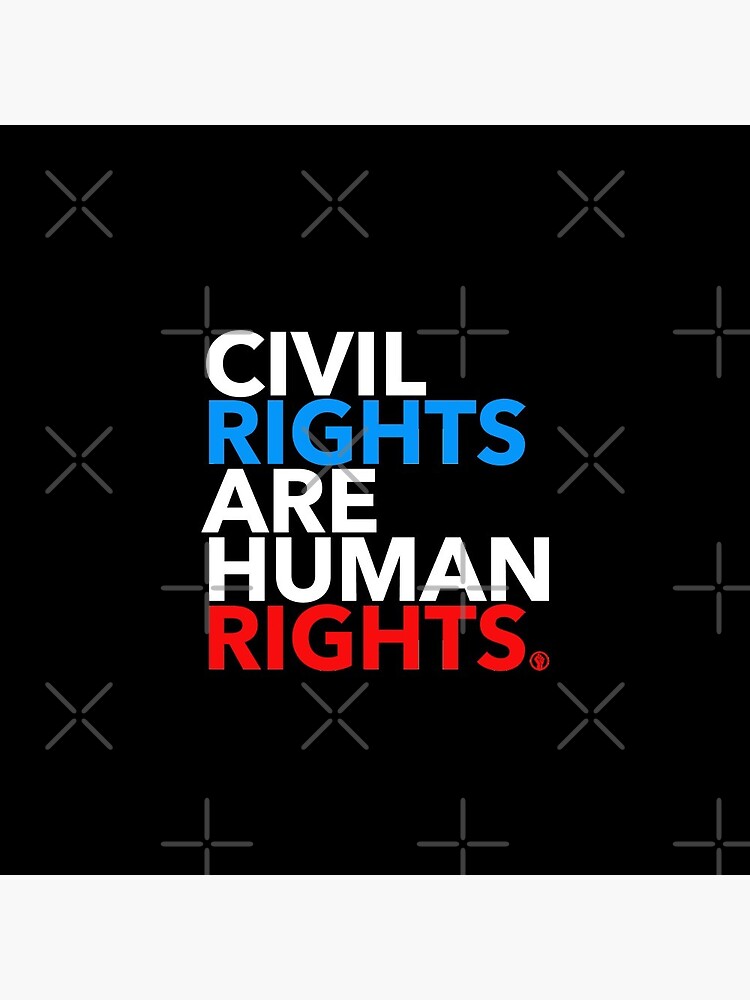 Disover Civil Rights Are Human Rights Pin Button
