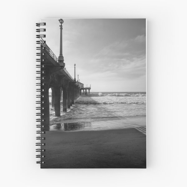 Item preview, Manhattan Beach Shoreline BW designed and sold by Elisabeth Lucas.