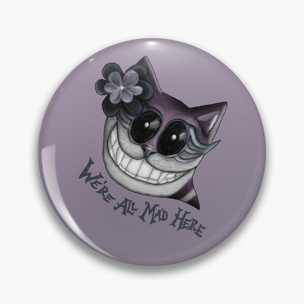 Item preview, We´re all mad here - grinning cat (dark) designed and sold by zazuzanta.
