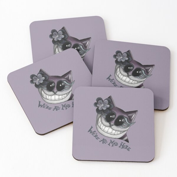 Item preview, We´re all mad here - grinning cat (dark) designed and sold by zazuzanta.