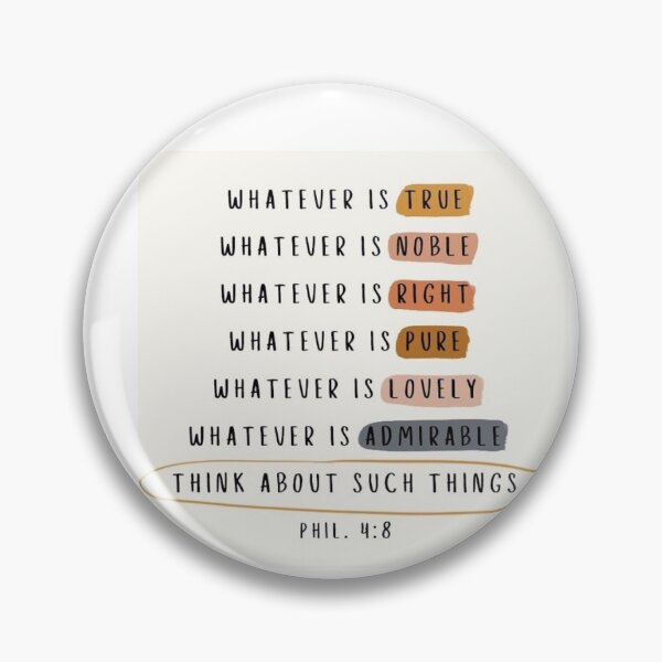 Item preview, Phil. 4:8 scripture - bible verse designed and sold by parttimecrafter.