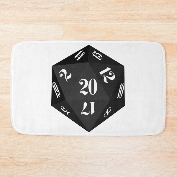 Item preview, Black 20-Sided Dice Design designed and sold by GorsskyVlogs.