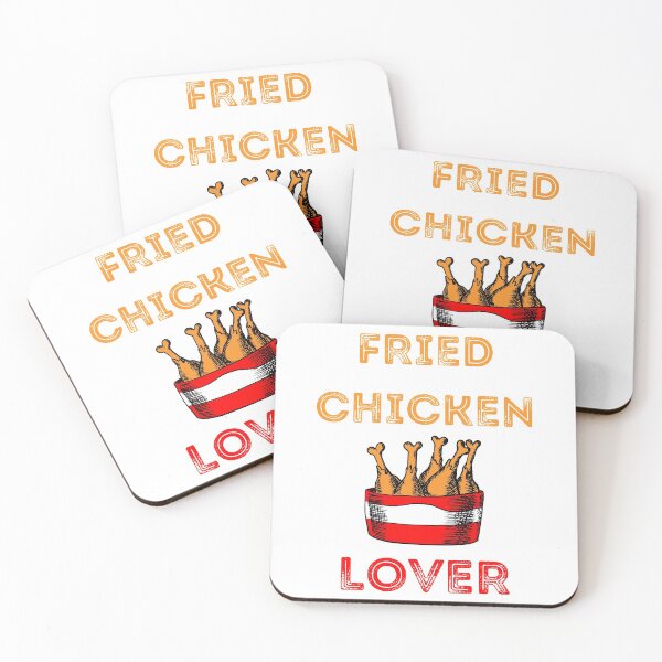 Item preview, Amante del pollo frito divertido blanco designed and sold by daguilon.