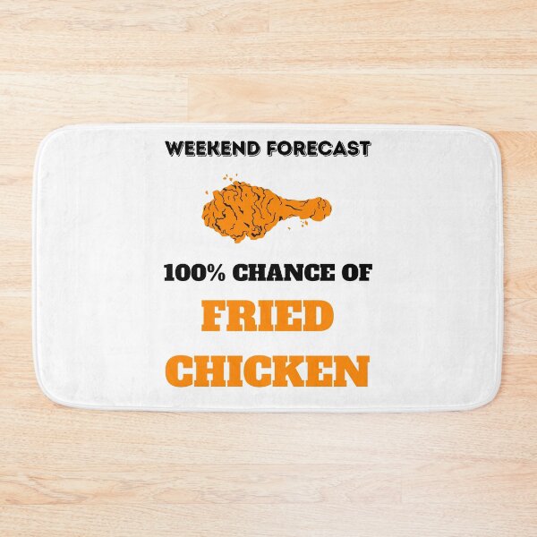 Item preview, Fried chicken weekend forecast white designed and sold by daguilon.