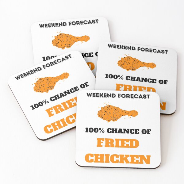Item preview, Previsión de fin de semana de pollo frito blanco designed and sold by daguilon.