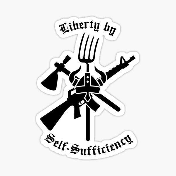 Liberty by Self-Sufficiency Sticker