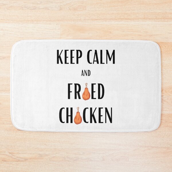 Item preview, Keep calm and fried chicken funny white designed and sold by daguilon.