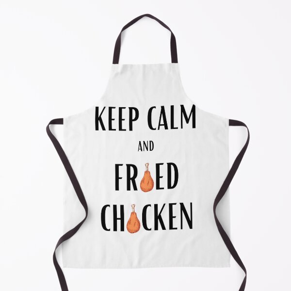 Aperçu de l'œuvre Gardez le poulet calme et frit blanc drôle créée et vendue par daguilon.