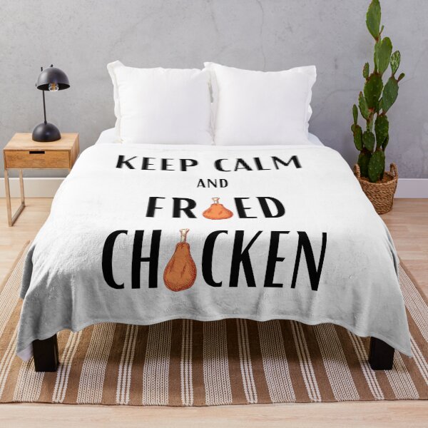Item preview, Keep calm and fried chicken funny white designed and sold by daguilon.