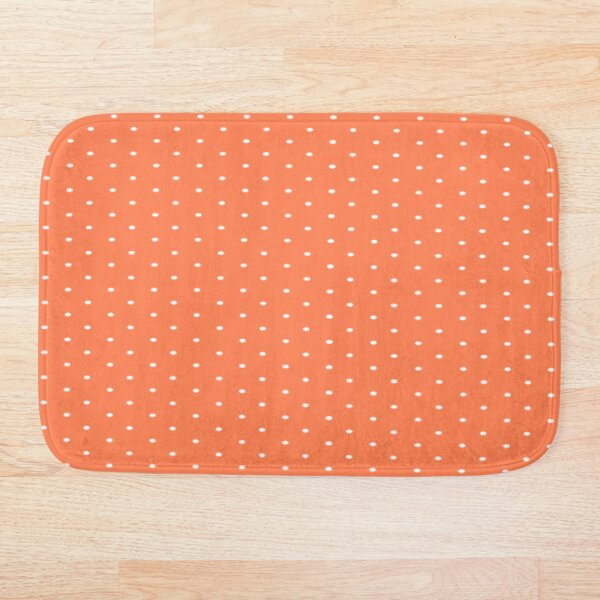 Item preview, White polka dots on coral color background designed and sold by TheWalnut.
