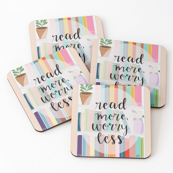 Item preview, Read More, Worry Less Bookshelf designed and sold by SRCreates.