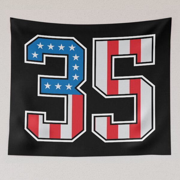 Item preview, 35 American Classy Numbers thirty-five United States Flag designed and sold by Urosek.