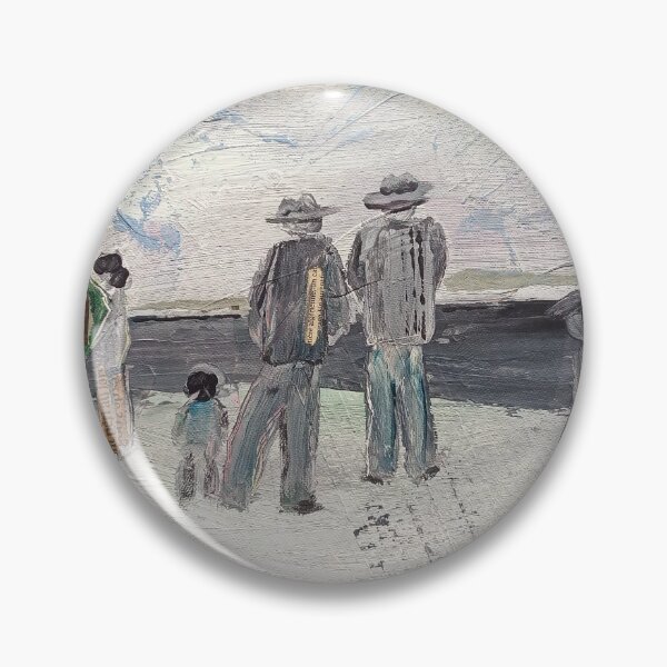 Item preview, People on the beach, family looking on horizont designed and sold by NessArtByEwa.