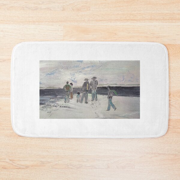 Item preview, People on the beach, family looking on horizont designed and sold by NessArtByEwa.