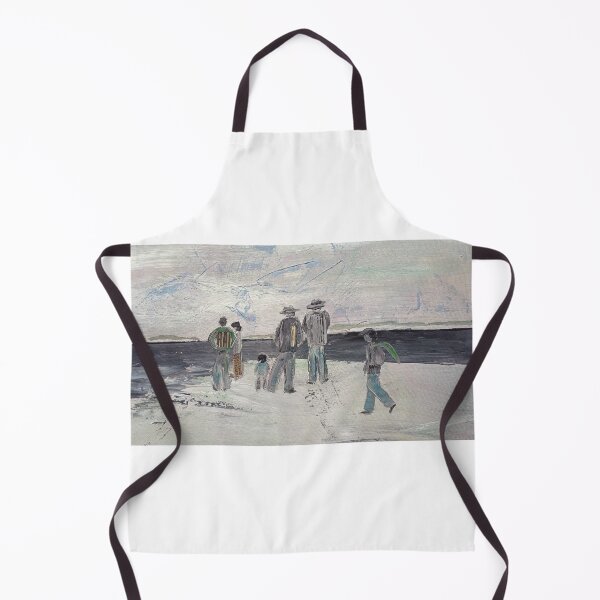 Item preview, People on the beach, family looking on horizont designed and sold by NessArtByEwa.