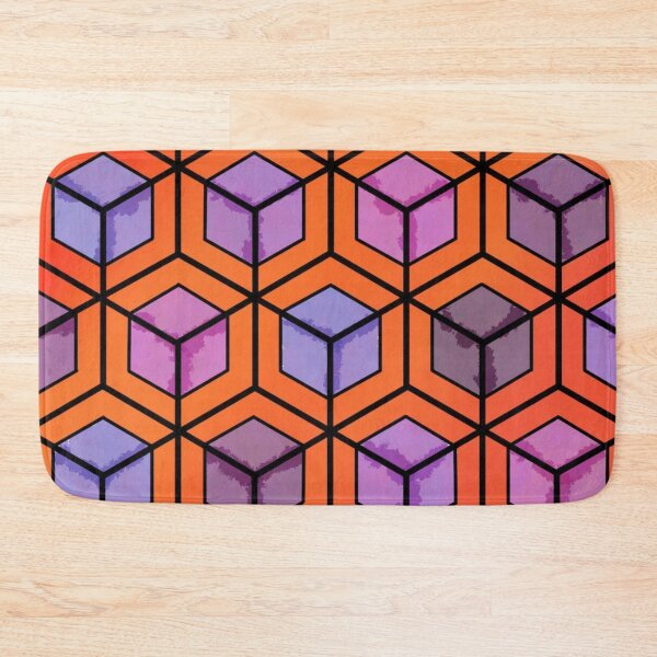 Item preview, Purple and Orange Cubes designed and sold by CasDoodles.
