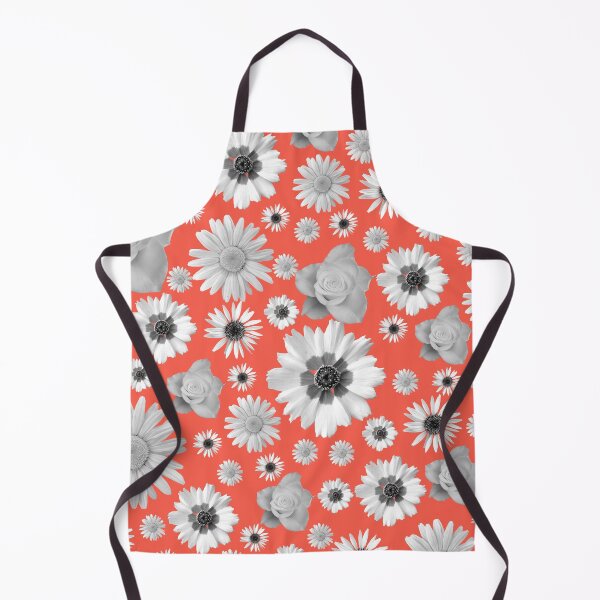 Item preview, Flowers, flower, blossoms, floral, flower tendril, coral red, roses, daisies designed and sold by rhnaturestyles.