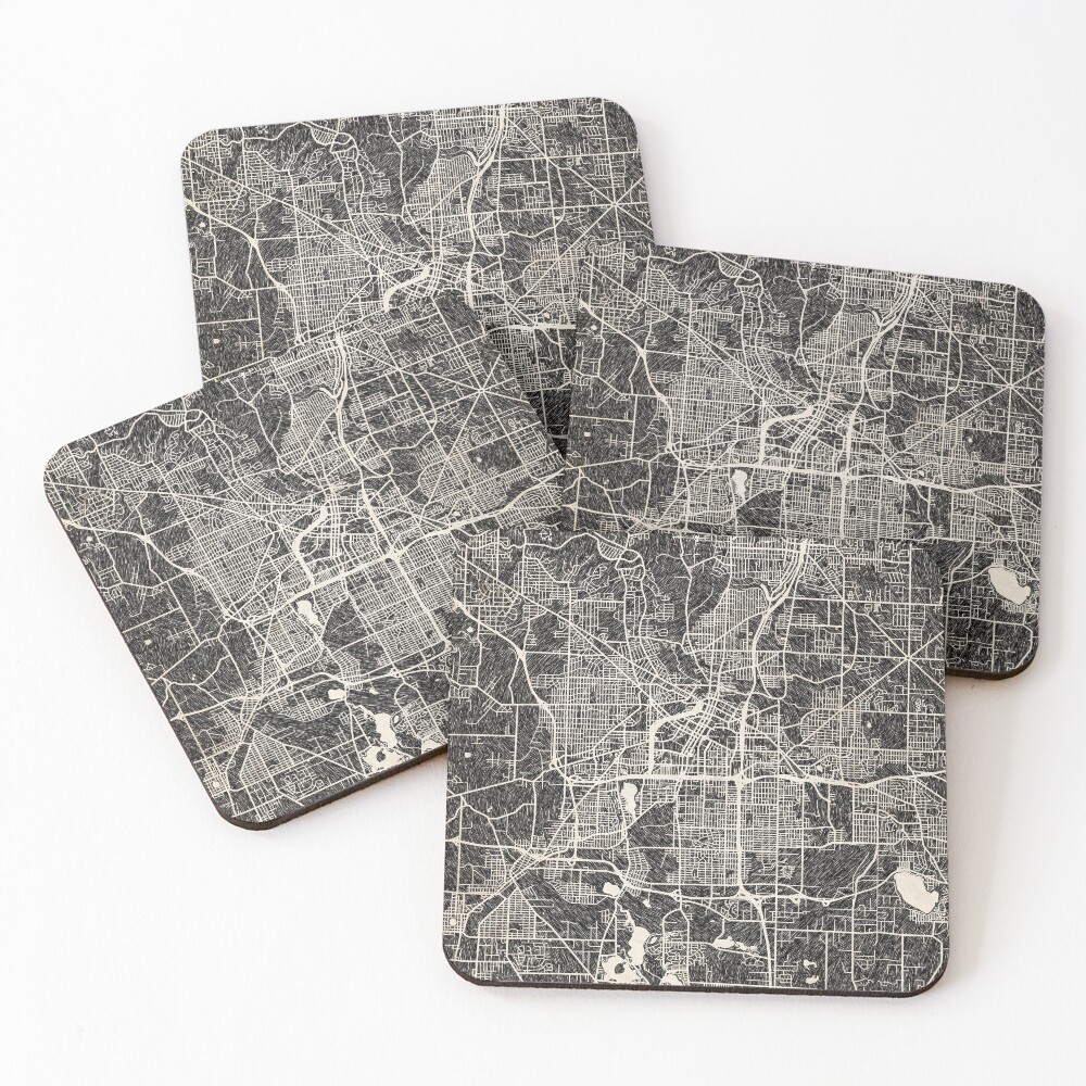 Item preview, Coasters (Set of 4) designed and sold by InkMaps.