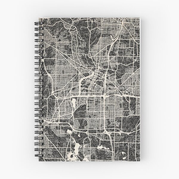 Item preview, Akron map Ohio Ink lines designed and sold by InkMaps.