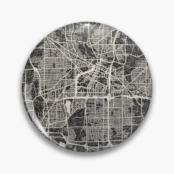Item preview, Akron map Ohio Ink lines designed and sold by InkMaps.