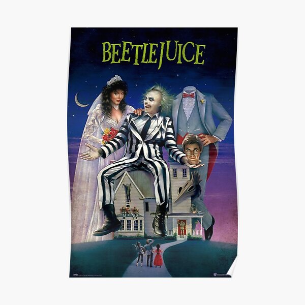 Beetlejuice Michael Keaton Movie Poster Glossy Finish MCP149 Posters USA 