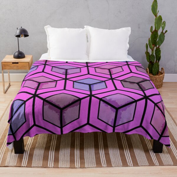 Item preview, Purple and Pink Cubes designed and sold by CasDoodles.
