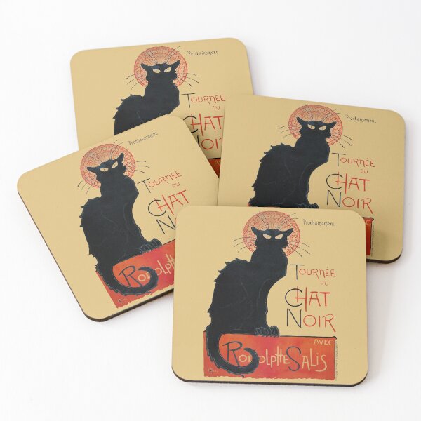 Item preview, La Tournée Du Chat Noir vintage 1896 Paris poster extract designed and sold by SolidEarthArt.