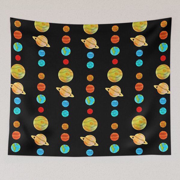 Item preview, Solar system planets stacked (8 omitting Pluto) dreamy designed and sold by SolidEarthArt.