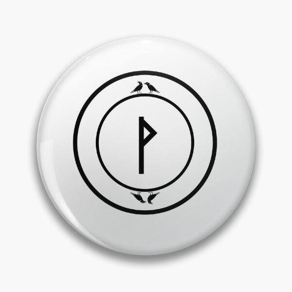 Item preview, Wunjo - Raven White - Norse Rune - Viking Rune - Ancient Alphabet designed and sold by Live2211.