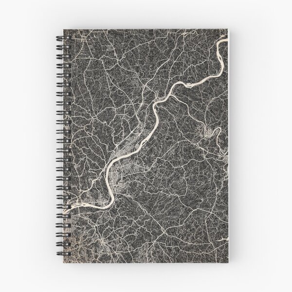 Item preview, Allegheny map Pennsylvania Ink lines 2 designed and sold by InkMaps.