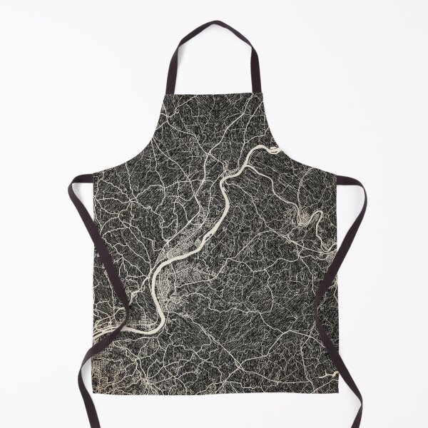 Item preview, Allegheny map Pennsylvania Ink lines 2 designed and sold by InkMaps.