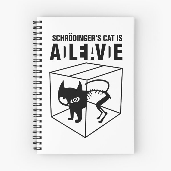 Item preview, Schrodinger's Cat Is ADLEIAVDE - Art1 (BK) designed and sold by Alcino Major.