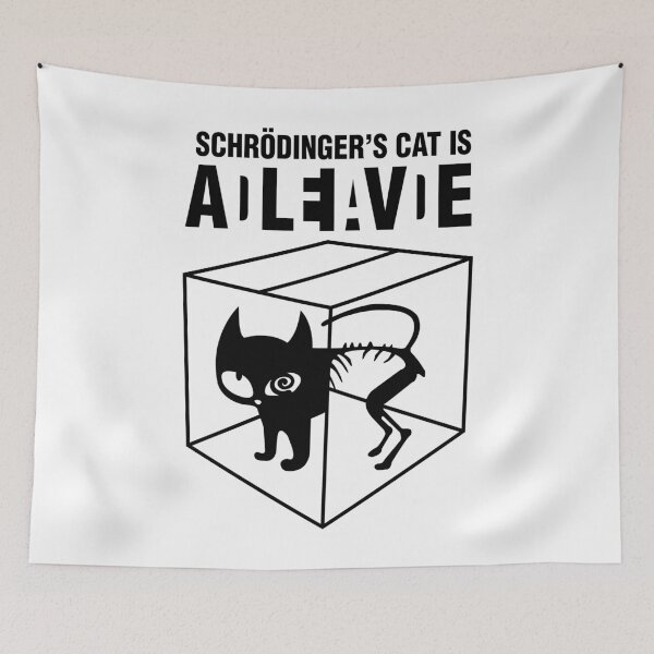 Item preview, Schrodinger's Cat Is ADLEIAVDE - Art1 (BK) designed and sold by Alcino Major.