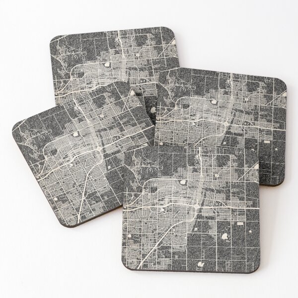 Item preview, Amarillo map Texas Ink lines 2 designed and sold by InkMaps.
