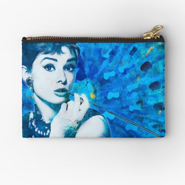 Audrey Hepburn Portrait Art Zipper Pouch for Sale by TresChicXO