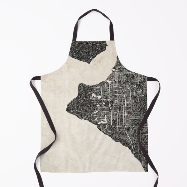 Item preview, Anchorage map Alaska Ink lines designed and sold by InkMaps.