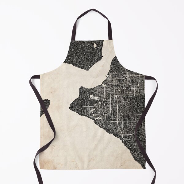 Item preview, Anchorage map Alaska Ink lines 2 designed and sold by InkMaps.