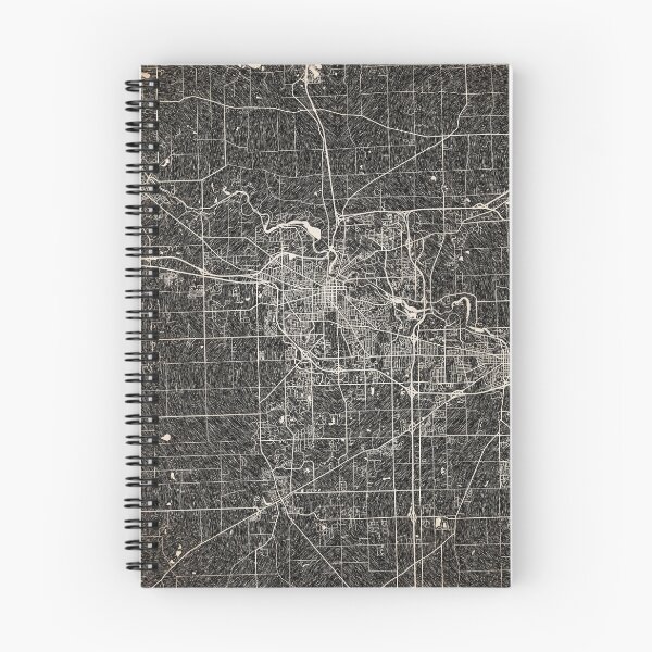 Item preview, Ann Arbor map Michigan Ink lines 2 designed and sold by InkMaps.