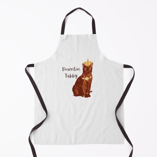 Item preview, Golden Downton Tabby Abbey Funny Cat Burmese Cartoon Crown designed and sold by RTee27.
