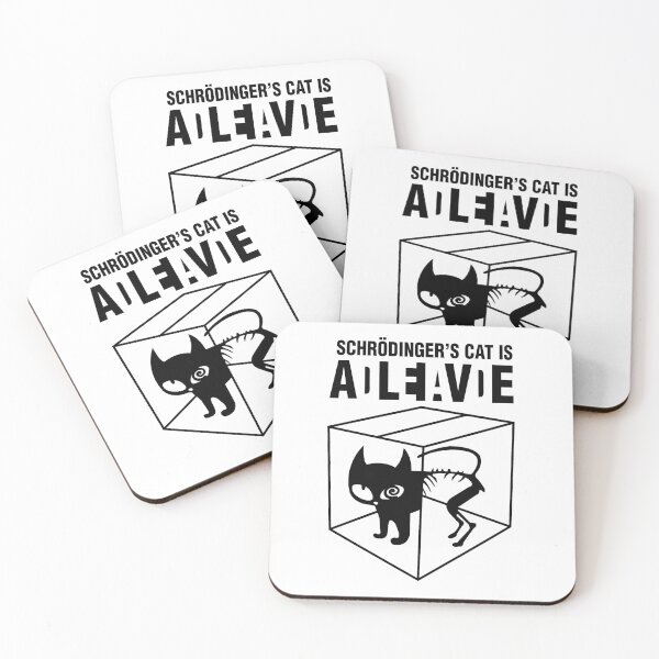 Item preview, Schrodinger's Cat Is ADLEIAVDE - Art1 (BK) designed and sold by Alcino Major.