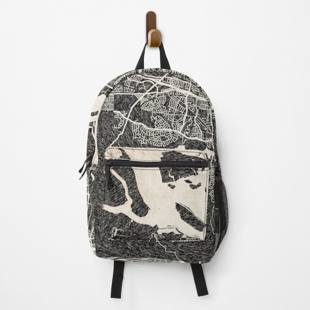 Vista previa del artículo con la obra «Mochila», diseñado y vendido por InkMaps.