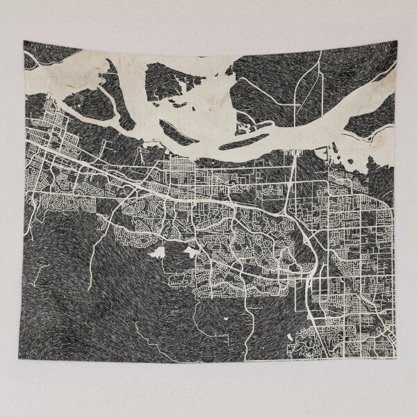 Item preview, Antioch map California Ink lines designed and sold by InkMaps.