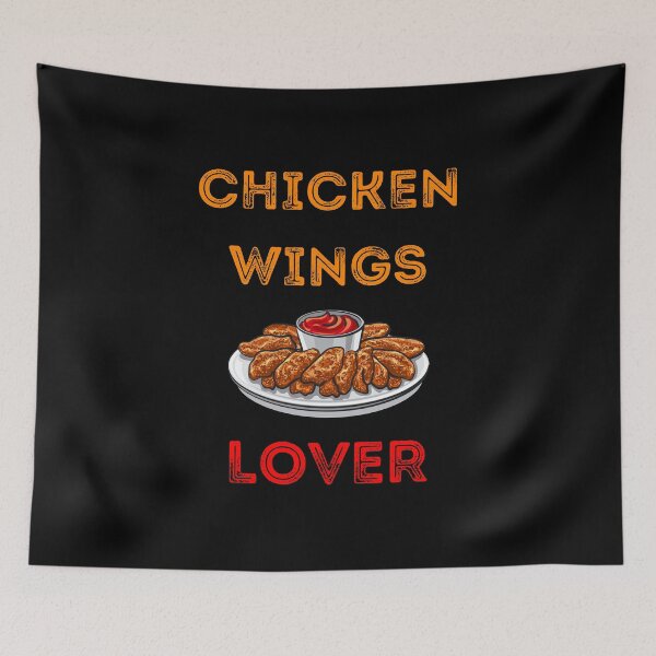 Item preview, Funny chicken wings lover black designed and sold by daguilon.