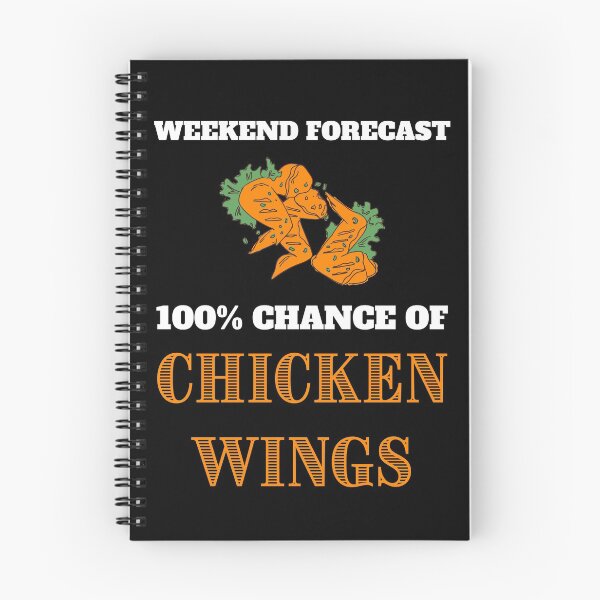 Item preview, Funny chicken wings weekend forecast black designed and sold by daguilon.